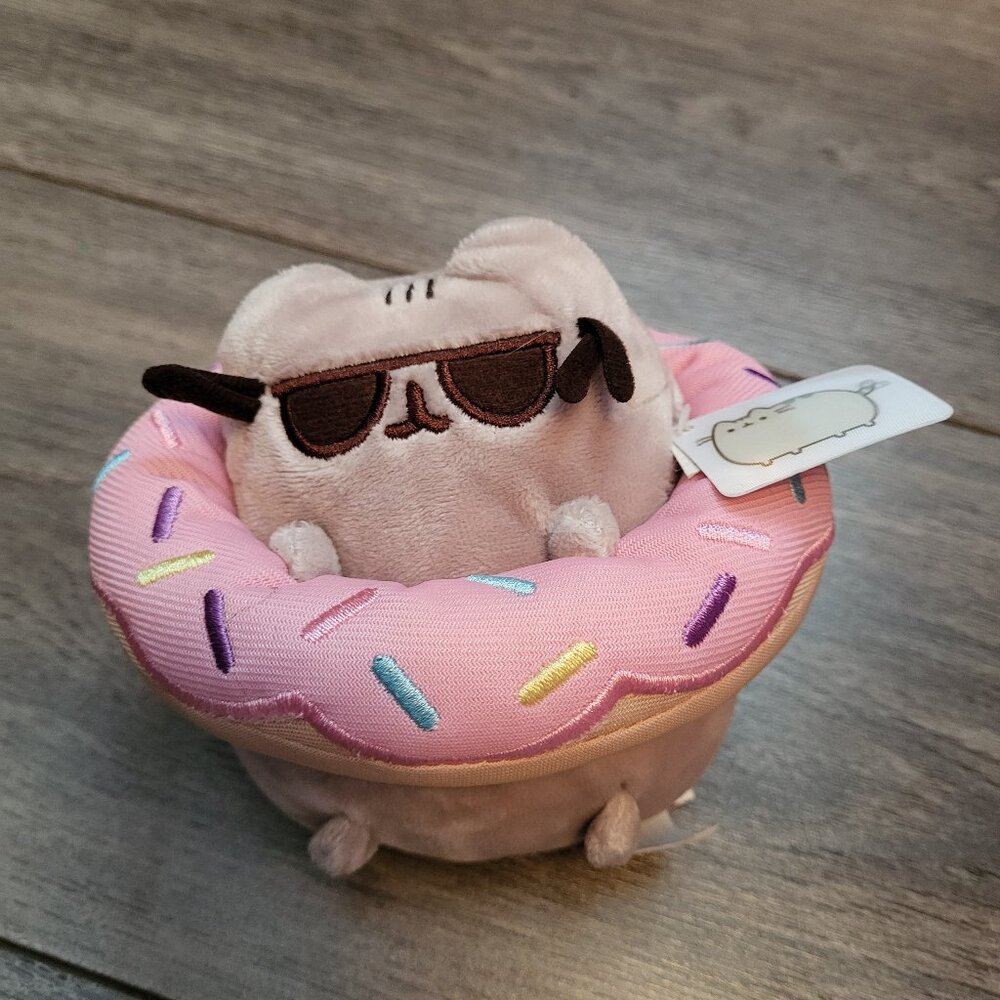Pusheen in a donut floatie plush with tags!